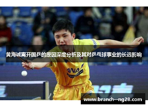 黄海诚离开国乒的原因深度分析及其对乒乓球事业的长远影响 黄海诚离开国乒的原因深度分析及其对乒乓球事业的长远影响